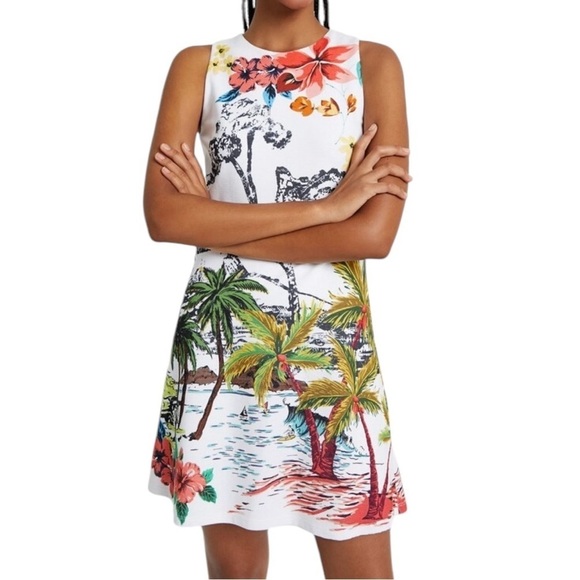 Desigual Tropical Pacific Dress NWT - Picture 1 of 16